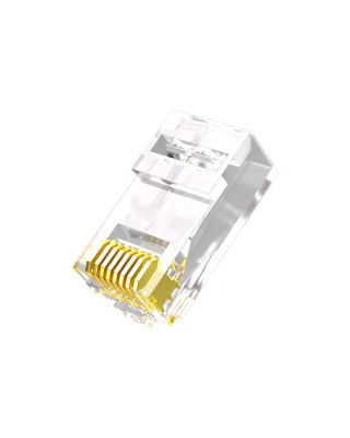 Easy Fit Pass Through RJ45 CAT6 Modular Crimp Connectors 50 Pack