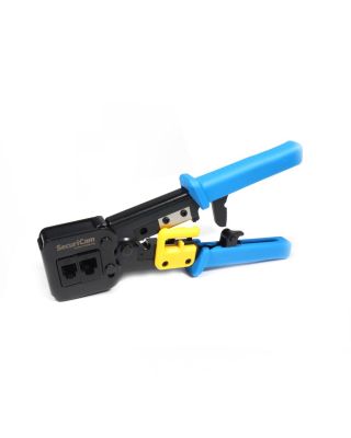 Easy Fit Push Through RJ45 EZ Ratchet Crimper and Cutter Tool