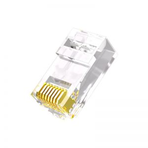 Easy Fit Pass Through RJ45 CAT6 Modular Crimp Connectors 50 Pack