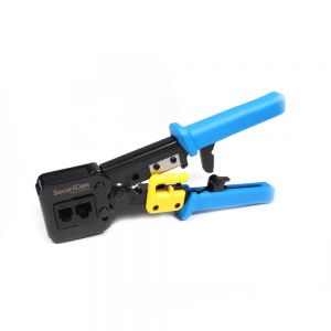 Easy Fit Push Through RJ45 EZ Ratchet Crimper and Cutter Tool