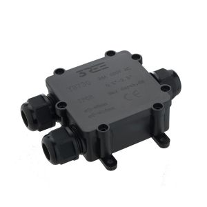 3 Way Large Waterproof IP68 Electrical Junction Box for 4-15mm Cables