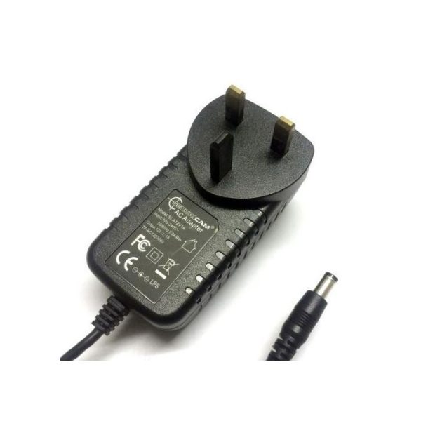 12V 1A 1000ma Plug-in Power Supply with 2.1mm DC Plug