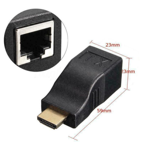 HDMI Extender Over CAT5E CAT6 Network Ethernet Cable 1080P 3D - Image 7