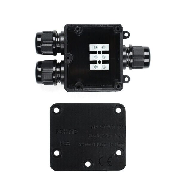 3 Way Large Waterproof IP68 Electrical Junction Box for 4-15mm Cables - Image 5