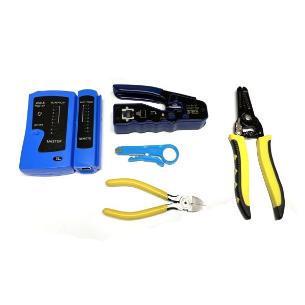 RJ45 Pass through Crimper Tool Kit with 100 Connectors - Image 6