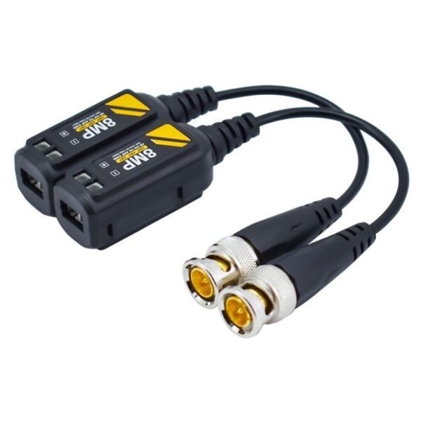 5MP 8MP 4K HD CCTV Video Balun CAT5E CAT6 BNC CVI TVI AHD CVBS - Image 4