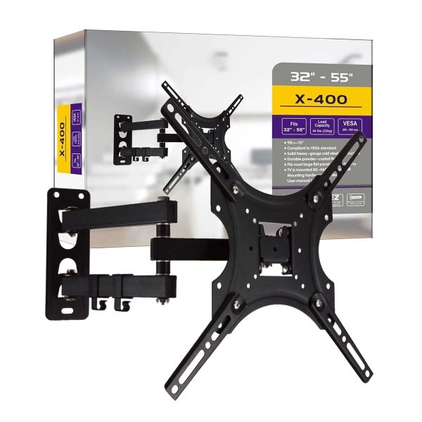 32-55'' TV Wall Bracket Mount With Tilt and Swivel For Monitors LCD & LED TV