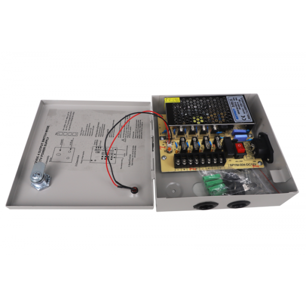 SECURICAM 12V 3 Amp 4 Way Fused Boxed Power Supply PSU - Image 3