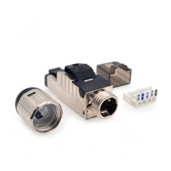 CAT8 7/6/5 Tool Free Field Termination RJ45 Connector Plug 22-26AWG - Image 2