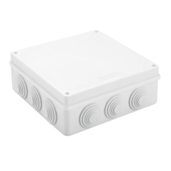 IP65 Waterproof White Surface Junction Box (200x155x80mm)