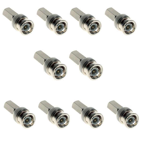 100X BNC Twist Coax Video Connector (Male RG59 BNC) - Image 3