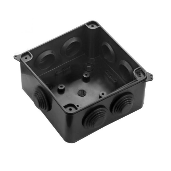 IP65 Waterproof Black Junction Box (100x100x70mm) - Image 3