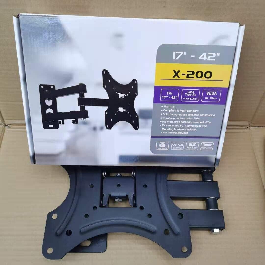 10-42'' VESA MONITOR Wall Bracket Mount Tilt & Swivel For LCD LED TV - Image 8